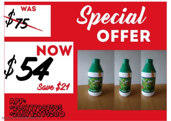 FLASH DEAL - D.I GROW LIQUID FOLIAR FERTILIZER